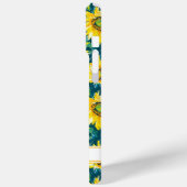 Modern Sunflowers Monogrammed Case-Mate iPhone Ca Case (Achterkant / Links)