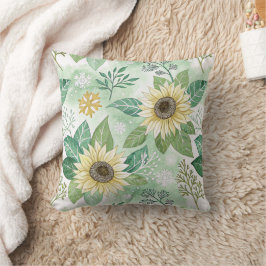 Modern  Sunflowers Winter pattern Kussen