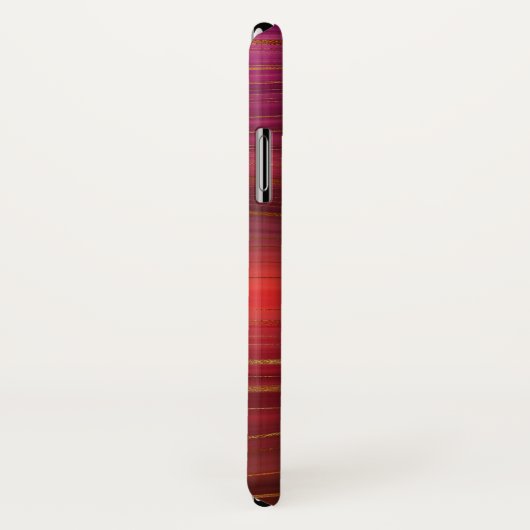 Modern Sunrise Agate Marble Pattern met naam Case-Mate iPhone Case (Achterkant / rechts)