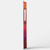 Modern Sunrise Marble Agate Pattern met naam Case-Mate iPhone Case (Achterkant / Links)