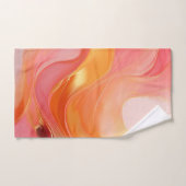Modern Sunrise Sinaasappel, roze en goud Bad Handdoek (Handdoek)