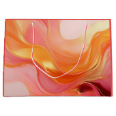 Modern Sunrise Sinaasappel, roze en goud- Groot Cadeauzakje (Voorkant)