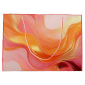 Modern Sunrise Sinaasappel, roze en goud- Groot Cadeauzakje (Achterkant)