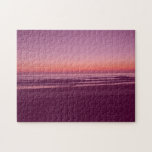 Modern Sunset Beach Gradient Legpuzzel<br><div class="desc">Puzzle with Gradient Pattern and Beach Sunset</div>