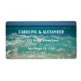 Modern Sunset Ocean Water Tropical Beach Wedding Etiket