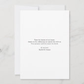 Modern Sunset Silhouette Wedding Thank You Card Bedankkaart (Achterkant)