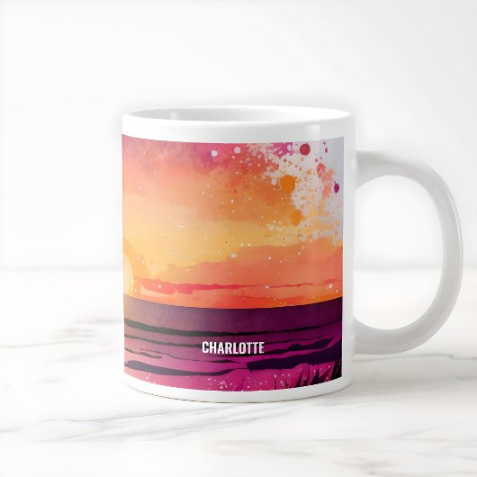 Modern Sunset strand custom avontuur koffie mok