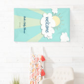 Modern Sunshine Baby shower Welkom Spandoek (Insitu)