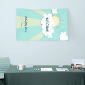 Modern Sunshine Baby shower Welkom Spandoek (Beurs)