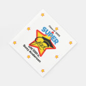 Modern Super Afstudeerder Logo - Personaliseer Naa Servet (Hoek)