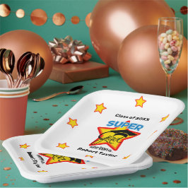 Modern Super Afstudeerder Logo-Personaliseer Naam  Papieren Bordje