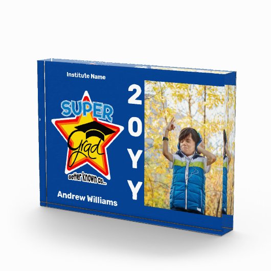 Modern Super Afstudeerder - Personaliseer tekst, f Fotoblokken (Rechts)