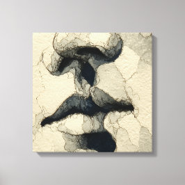 Modern Surreal Portret | Fragmentarische Band (det Canvas Afdruk