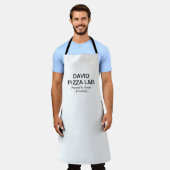 Modern Sushi Lab Name Logo Design Schort (Gedragen)