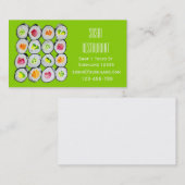 Modern Sushi restaurant- en cateringbedrijf Busin Visitekaartje (Voorkant / Achterkant)