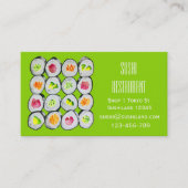 Modern Sushi restaurant- en cateringbedrijf Busin Visitekaartje (Voorkant)