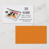 Modern Sushi restaurant- en cateringbedrijven Visitekaartje (Voorkant / Achterkant)