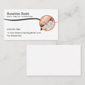 Modern Sushi Restaurant Japans Cuisine Visitekaartje (Voorkant / Achterkant)