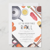 Modern Sushi thema repetitie diner Kaart (Voorkant)