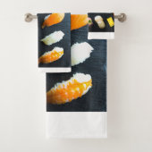 Modern Sushi Towel Set – Minimal & Delicious Bad Handdoek (Insitu)