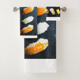 Modern Sushi Towel Set – Minimal & Delicious Bad Handdoek