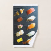 Modern Sushi Towel Set – Minimal & Delicious Bad Handdoek (Handdoek)