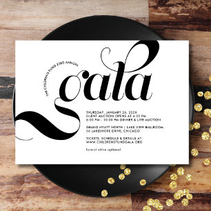 Modern Swag Minimalistisch Gala Kaart