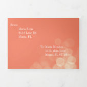 Modern Sweet 16 Bokeh Licht Foto Drieluik Uitnodiging (Cover)