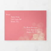 Modern Sweet 16 Bokeh Licht Foto Drieluik Uitnodiging (Cover)