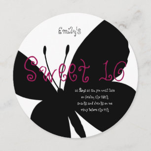 Modern Sweet 16-kaart voor zondag Kaart