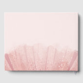 Modern Sweet 16 Script Dress Verjaardag Custom Gastenboek (Achterkant)