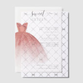 Modern Sweet 16 Script Verjaardagsfeest Vellum Uitnodigingen (Offset (Uitnodiging))