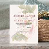 Modern Sweet Blush Pink Peony Floral Wedding Invit Kaart