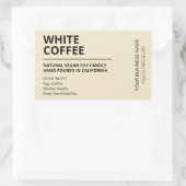 Modern Sweet Coffee Soy Candle Labels (Tas)