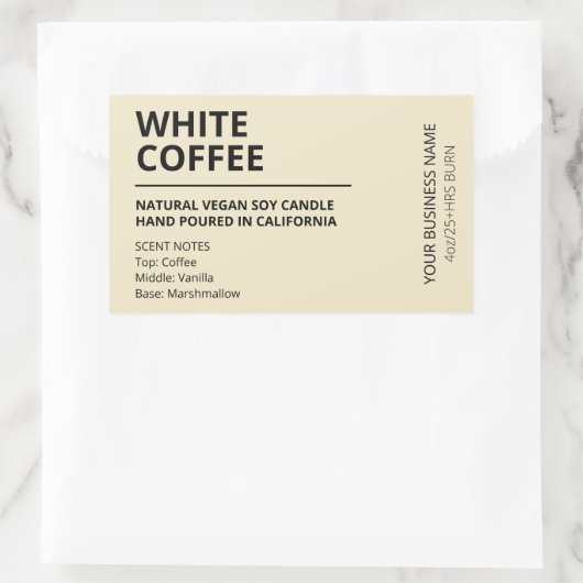 Modern Sweet Coffee Soy Candle Labels (Tas)