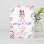 Modern Sweet Galaxy uit deze wereld verjaardag Kaart (Staand voorkant)