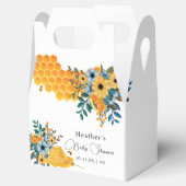 Modern Sweet Honey Bijen Bloemen Baby shower Bedankdoosjes (Geopend)
