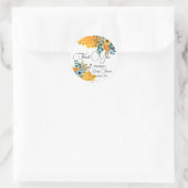 Modern Sweet Honey Bijen Bloemen Baby shower Ronde Sticker (Tas)