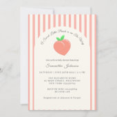 Modern Sweet Little Peach Baby shower Kaart (Voorkant)