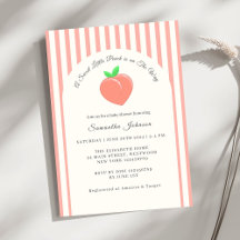 Modern Sweet Little Peach Baby shower