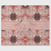 Modern Sweet Sixteen Elegant Faux Roos Gold Cadeaupapier (Vlak)