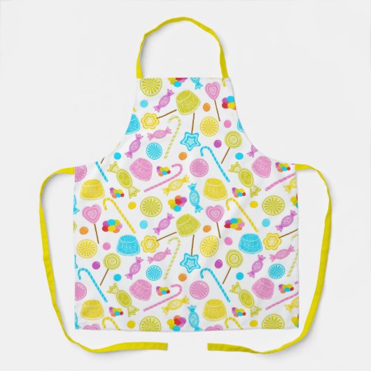 Modern Sweet Snoep Pattern Cute Schort (Voorkant)