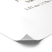 Modern Sweet Twins Photo Birth Announcement Poster (Hoek)