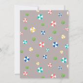 Modern Swimming Pool Graduation Party  Kaart (Achterkant)