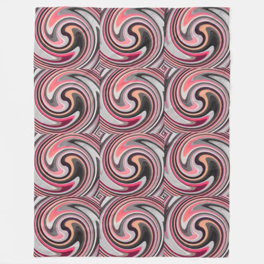 Modern Swirl Abstract Art. 4 Fleece Deken (Voorkant)