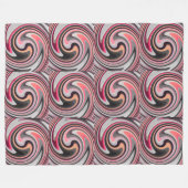 Modern Swirl Abstract Art. 4 Fleece Deken (Voorkant (Horizontaal))