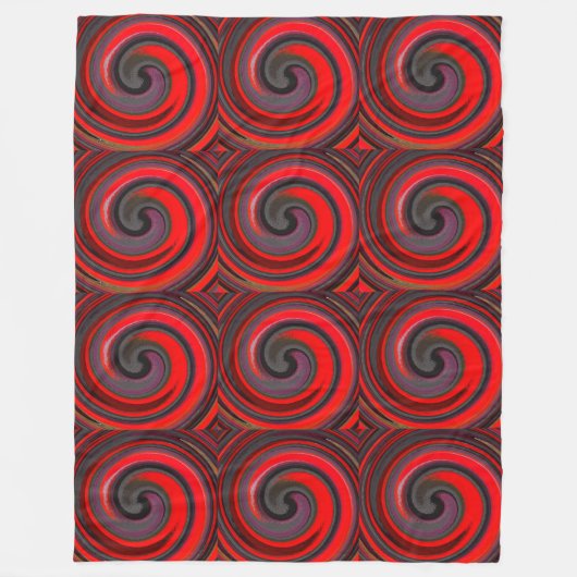 Modern Swirl Abstract Art. 5 Fleece Deken (Voorkant)