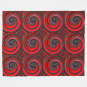 Modern Swirl Abstract Art. 5 Fleece Deken (Voorkant (Horizontaal))