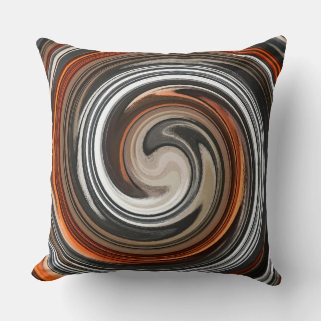 Modern Swirl Abstract Art. 5 Kussen (Voorkant)