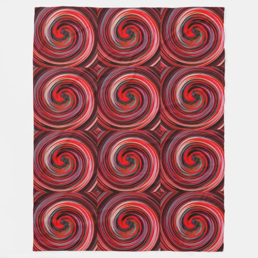 Modern Swirl Abstracte Art. 6 Fleece Deken (Voorkant)